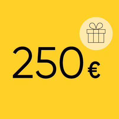 250 eiro uz dzeltena fona
