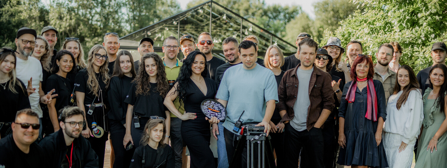 Seriāla ''Ķīlnieki'' pirmajā filmēšanā 