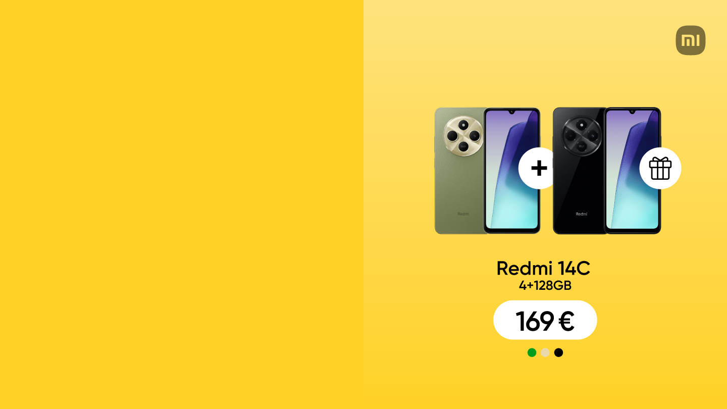 Telefons Redmi 14C, 4+28GB tikai 169 €.