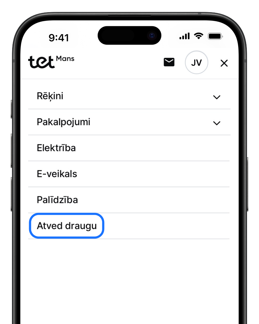 Uzaicini draugu saite mobile