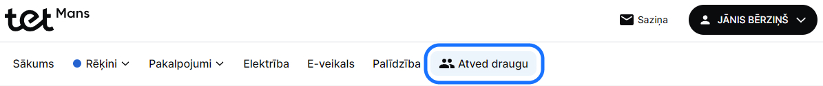 Uzaicini draugu saite