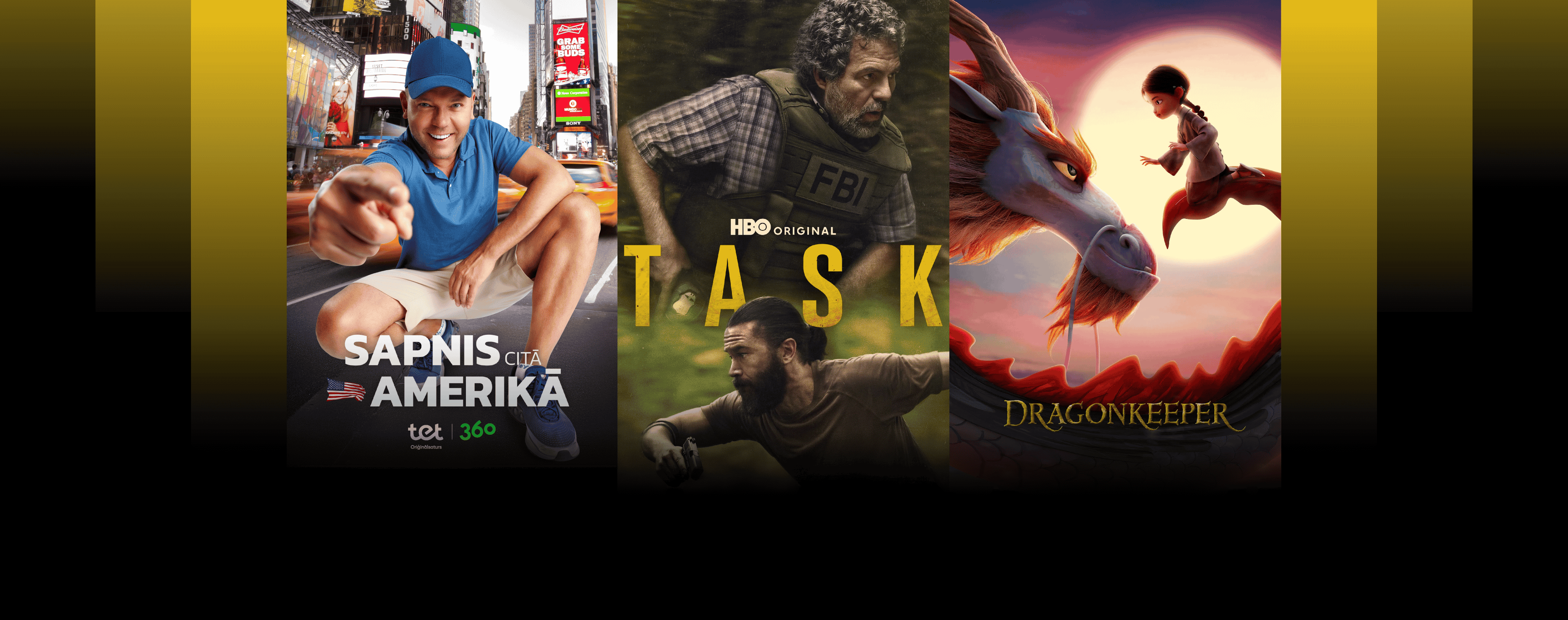 Tet TV+ satura vienību plakāti - The Creator, Toms un Džerijs, The Grand Tour