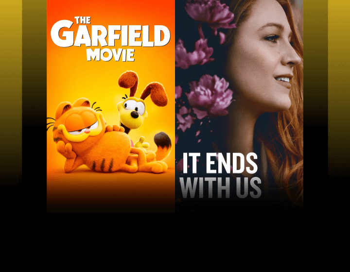 Tet TV+ satura vienību plakāti - Garfīlds, Debitants un It Ends With Us
